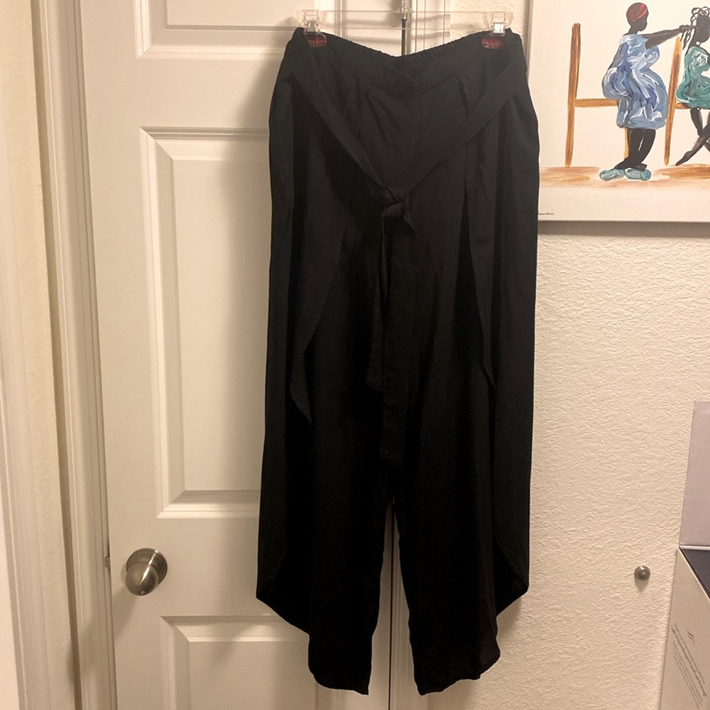 Cynthia Rowley Black Wide Leg Pants